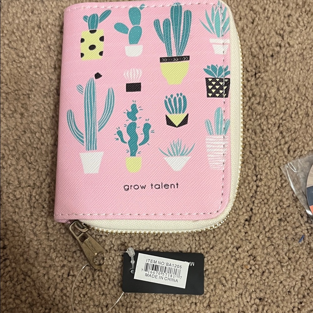 Grow Talent Pink Cactus Wallet
